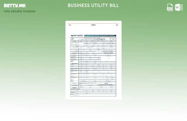 Модерен стил на Индија PSPCL шаблон за деловна сметка за комунални услуги